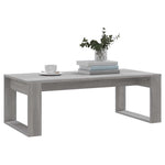 Szürke sonoma szerelt fa dohányzóasztal 102x50x35 cm 3