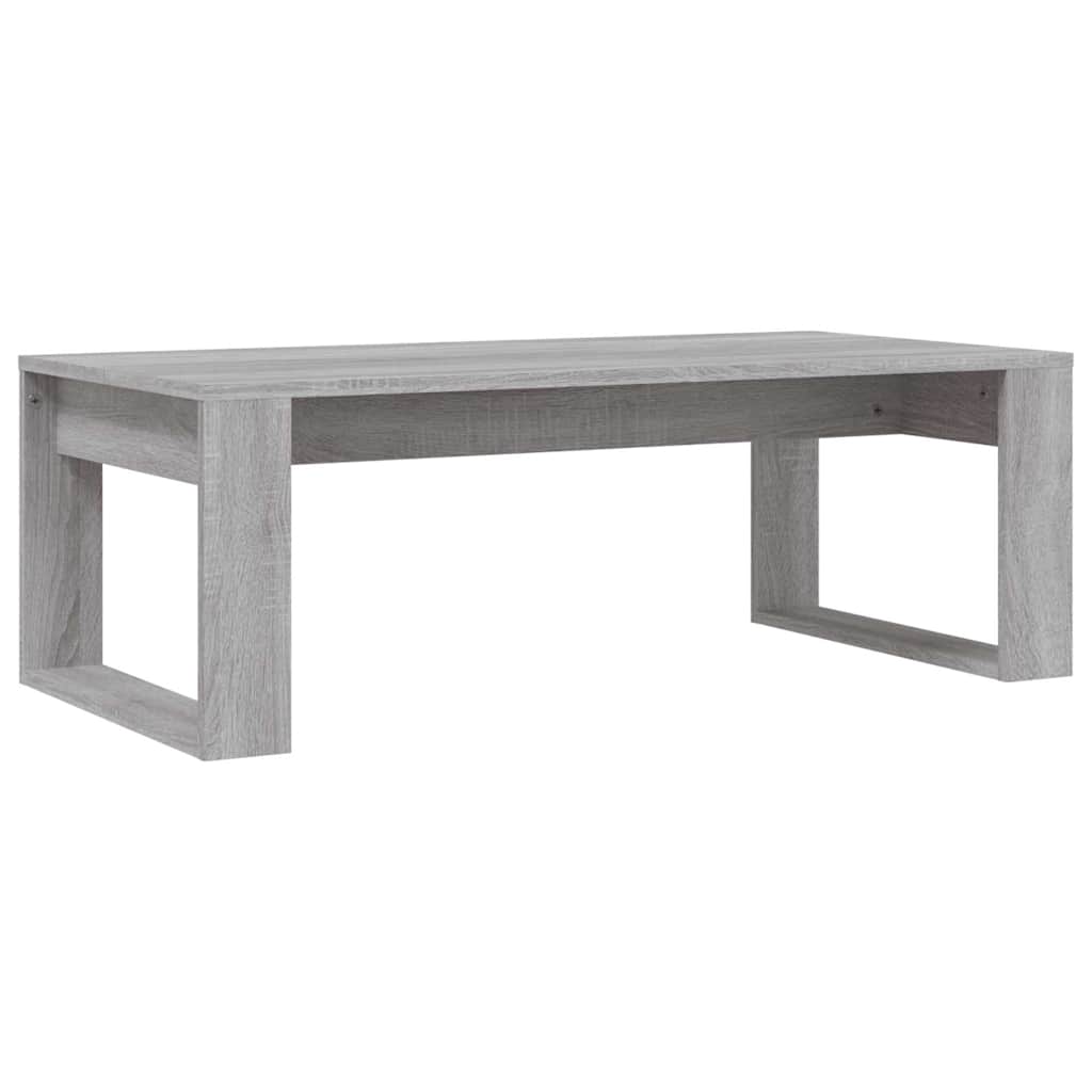Szürke sonoma szerelt fa dohányzóasztal 102x50x35 cm 6