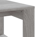 Szürke sonoma szerelt fa dohányzóasztal 102x50x35 cm 7