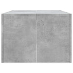 Betonszürke szerelt fa dohányzóasztal 102 x 50 x 36 cm 5