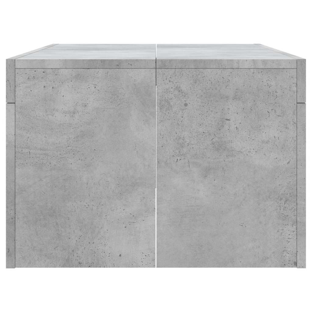 Betonszürke szerelt fa dohányzóasztal 102 x 50 x 36 cm 5
