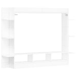 Fehér szerelt fa TV-szekrény 152 x 22 x 113 cm 6