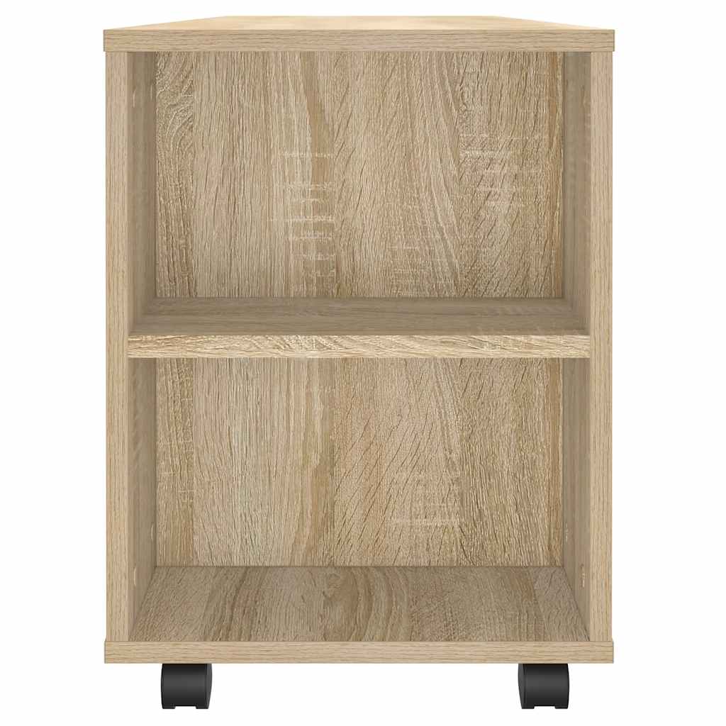 Sonoma tölgy színű szerelt fa TV-szekrény 102 x 34,5 x 43 cm 6