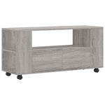 Szürke sonoma színű szerelt fa TV-szekrény 102x34,5x43 cm 2