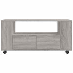 Szürke sonoma színű szerelt fa TV-szekrény 102x34,5x43 cm 6