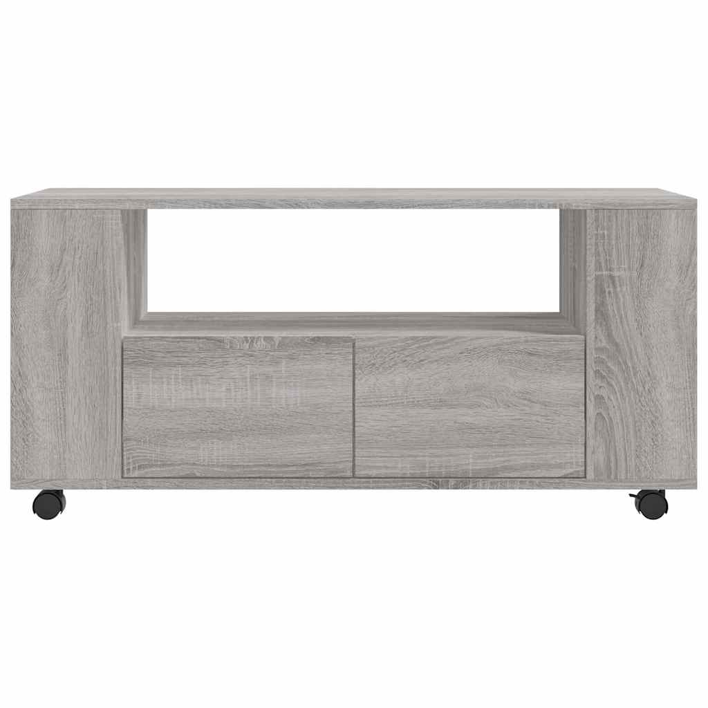 Szürke sonoma színű szerelt fa TV-szekrény 102x34,5x43 cm 6