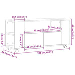 Szürke sonoma színű szerelt fa TV-szekrény 102x34,5x43 cm 11