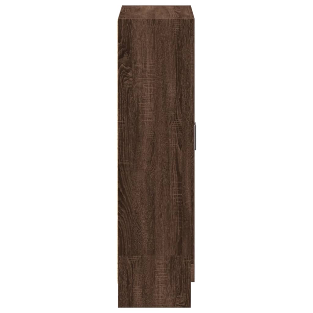 Barna tölgy színű szerelt fa könyvszekrény 82,5 x 30,5 x 115 cm 7
