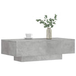 Betonszürke szerelt fa dohányzóasztal 100x49,5x31 cm 3