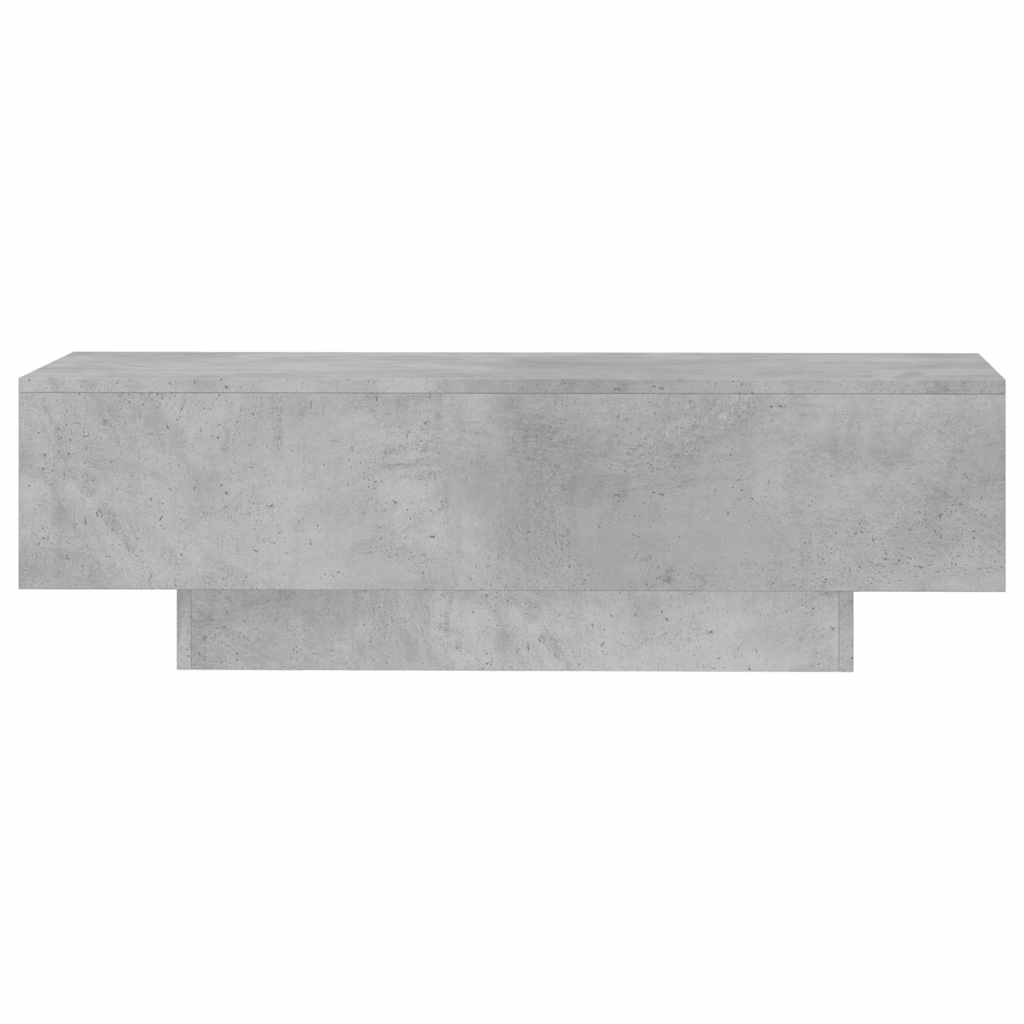 Betonszürke szerelt fa dohányzóasztal 100x49,5x31 cm 4