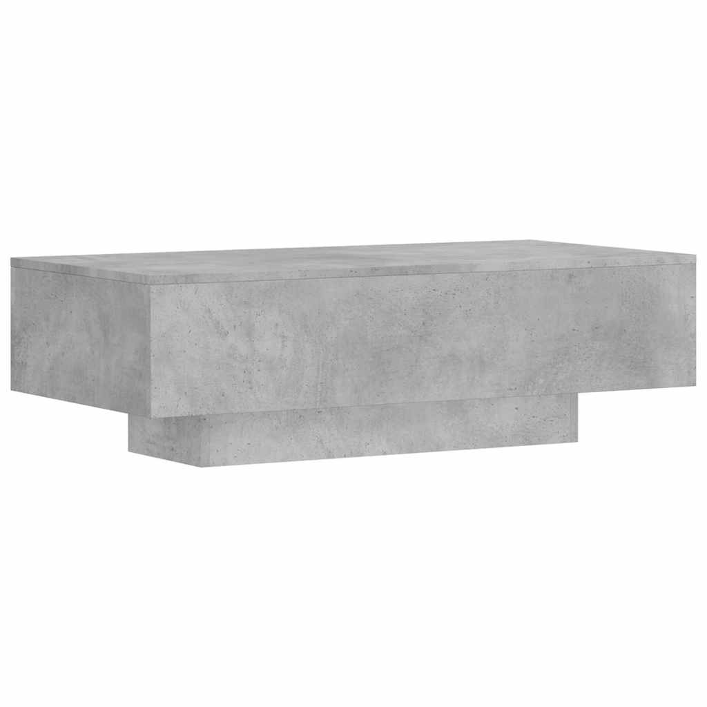 Betonszürke szerelt fa dohányzóasztal 100x49,5x31 cm 6
