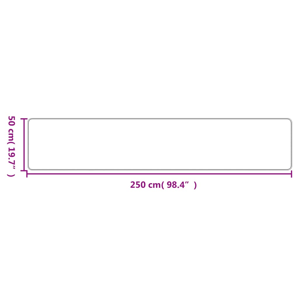 Platina szizálhatású futószőnyeg 50 x 250 cm 6