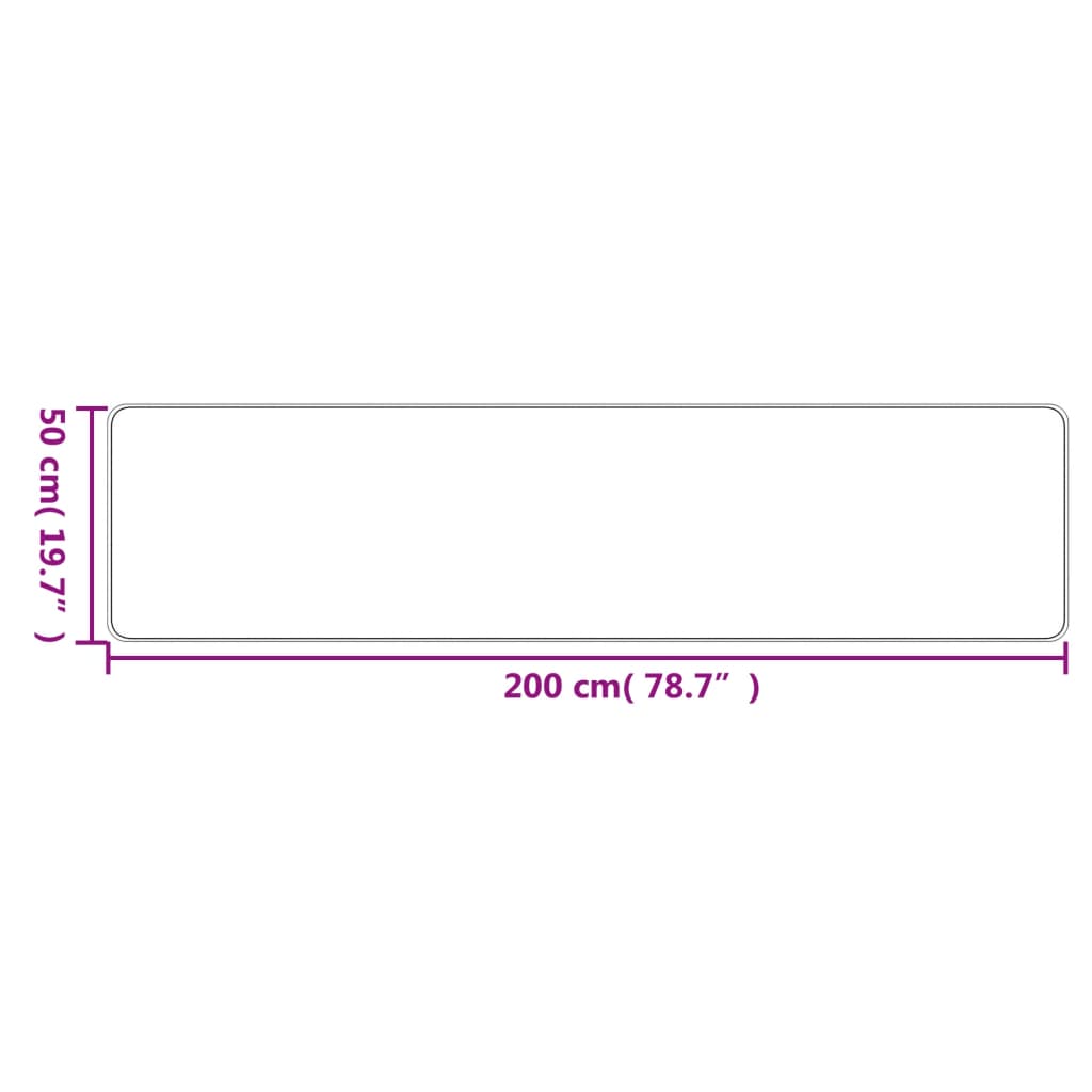 Homokszínű szizálhatású futószőnyeg 50 x 200 cm 6