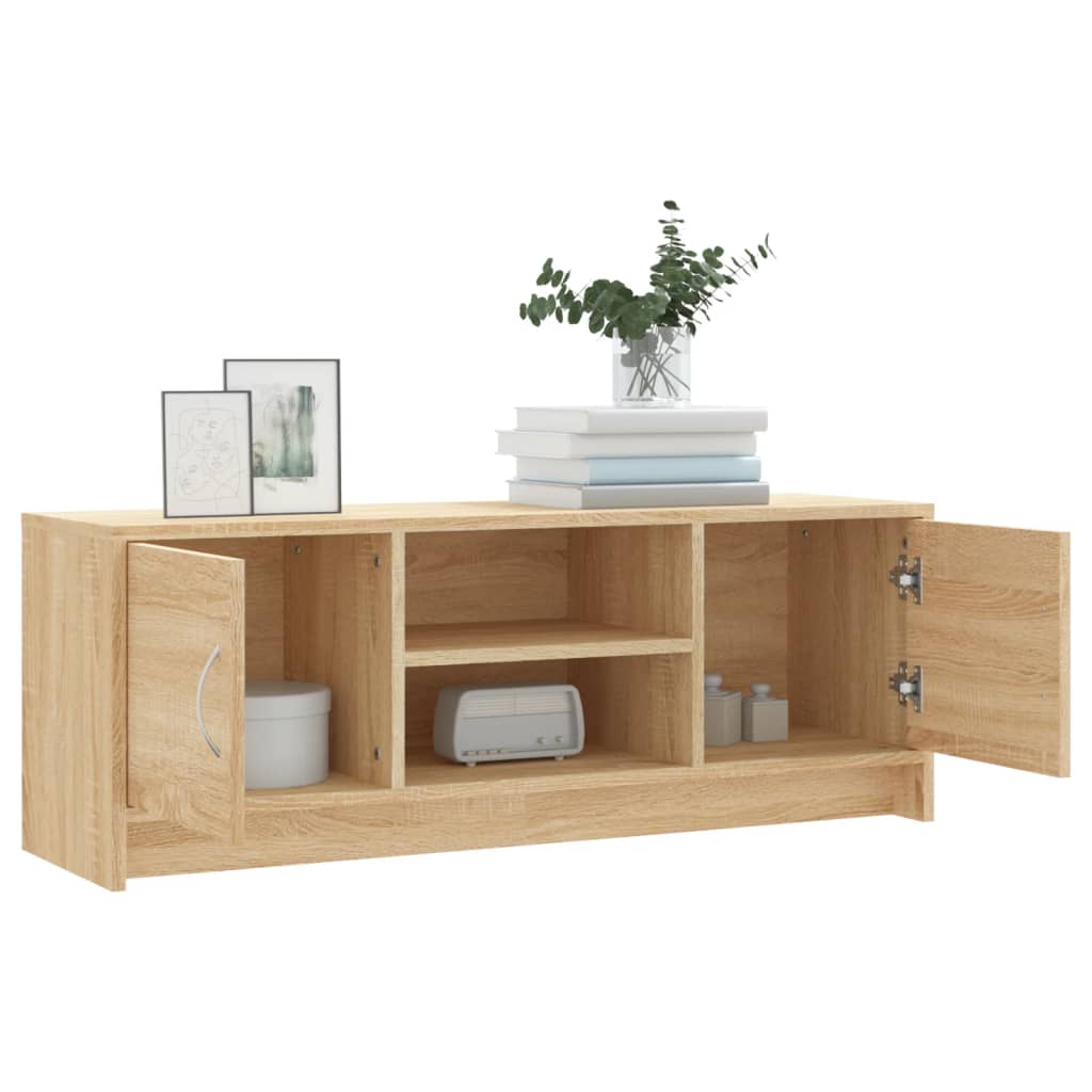 Sonoma tölgy színű szerelt fa fali TV-szekrény 102x30x37,5 cm 4