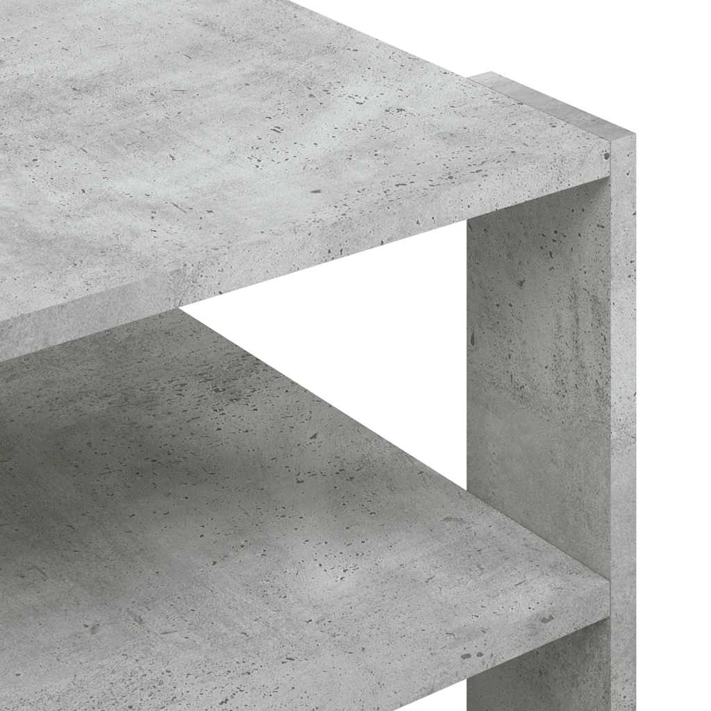 Betonszürke szerelt fa dohányzóasztal 58 x 58 x 40 cm 7