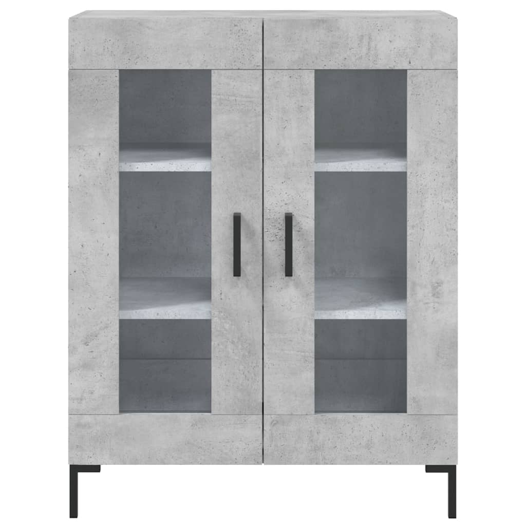 Betonszürke szerelt fa magasszekrény 69,5 x 34 x 180 cm 8