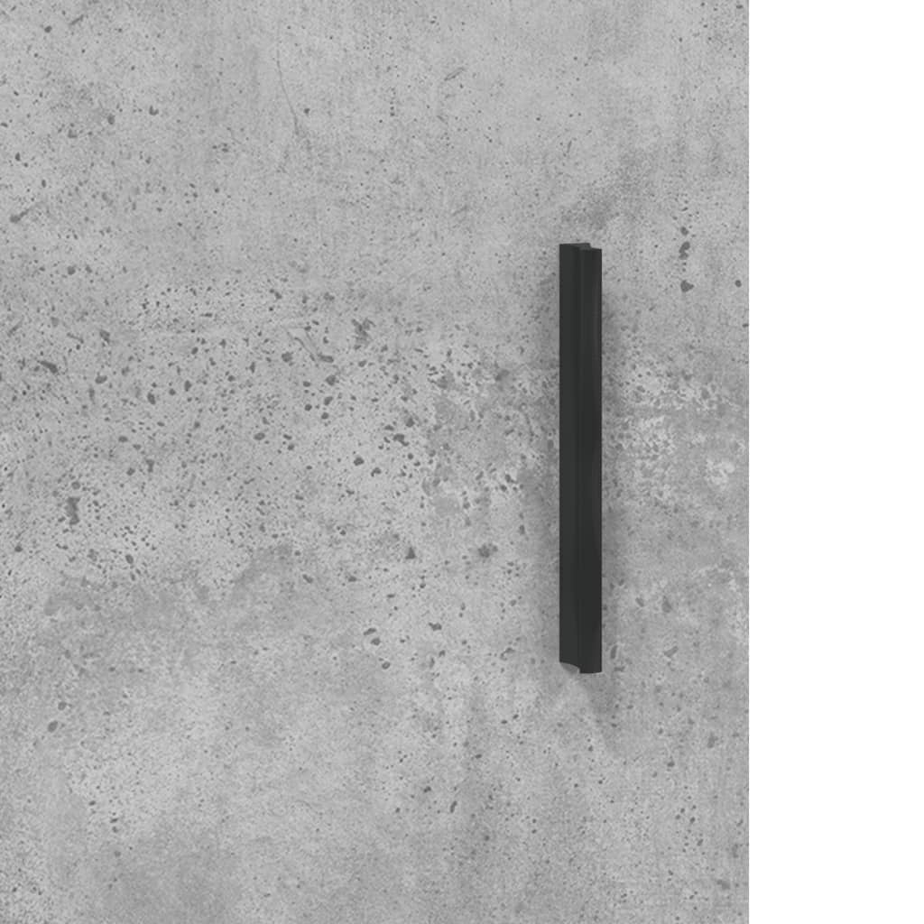 Betonszürke szerelt fa magasszekrény 69,5 x 34 x 180 cm 10