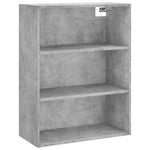 Betonszürke szerelt fa magasszekrény 69,5 x 34 x 180 cm 5