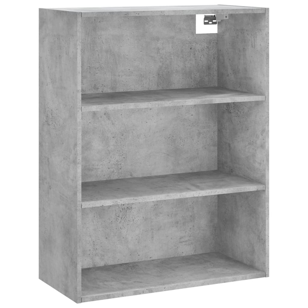 Betonszürke szerelt fa magasszekrény 69,5 x 34 x 180 cm 5