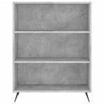Betonszürke szerelt fa magasszekrény 69,5x32,5x180 cm 4