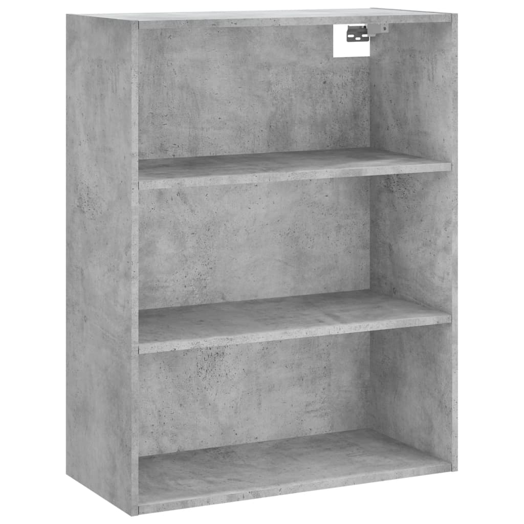 Betonszürke szerelt fa magasszekrény 69,5x32,5x180 cm 5