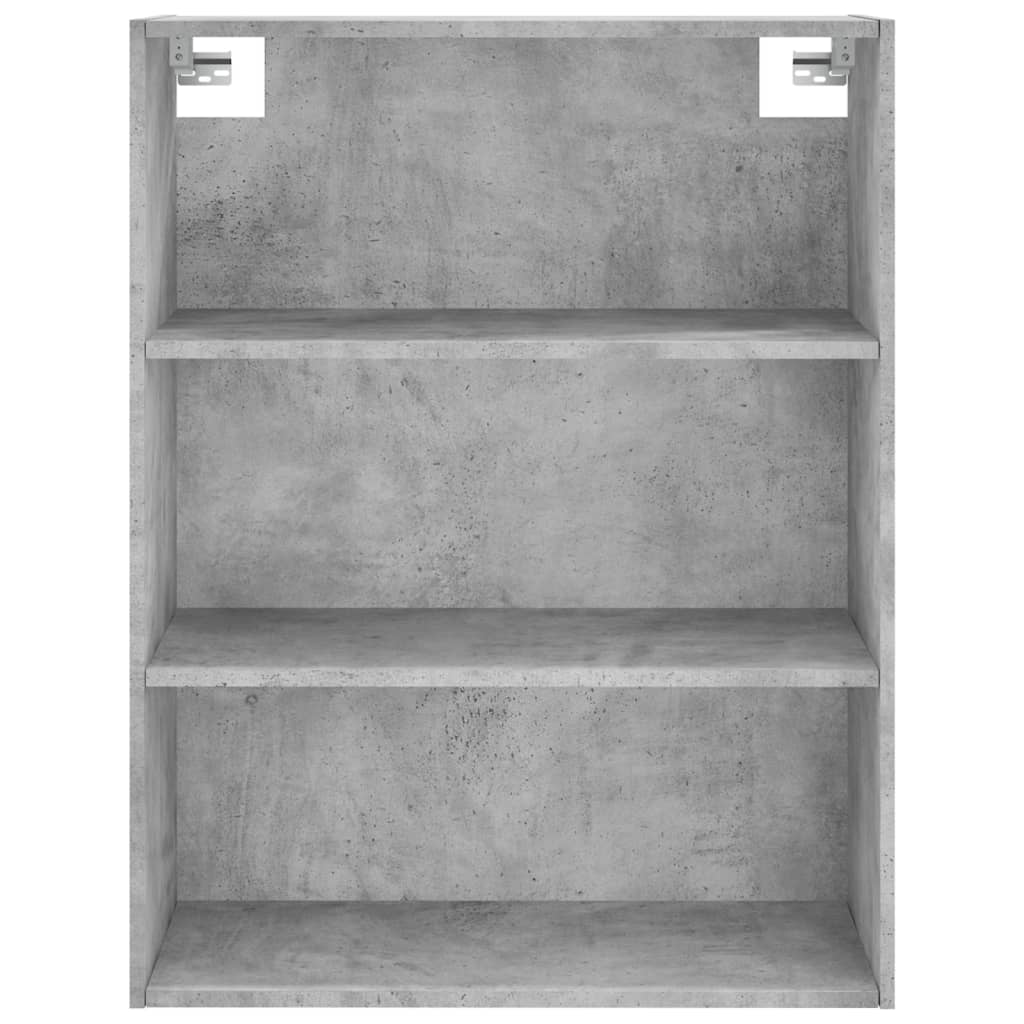 Betonszürke szerelt fa magasszekrény 69,5x32,5x180 cm 6