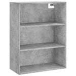 Betonszürke szerelt fa magasszekrény 69,5 x 34 x 180 cm 5