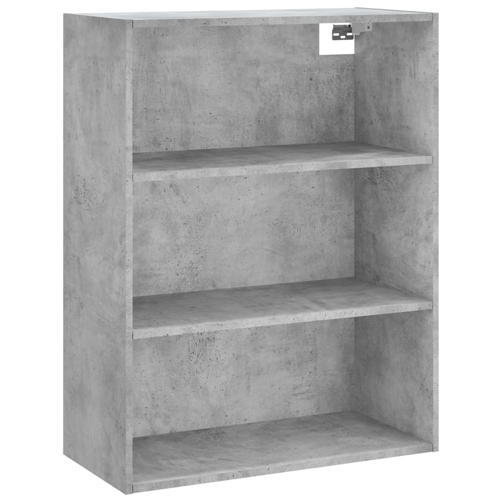 Betonszürke szerelt fa magasszekrény 69,5 x 34 x 180 cm 5