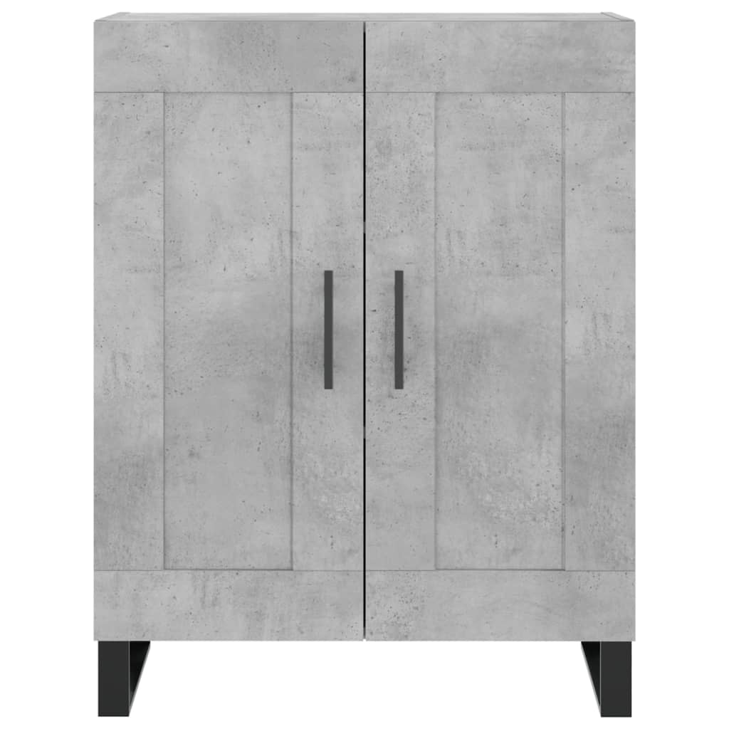 Betonszürke szerelt fa magasszekrény 69,5 x 34 x 180 cm 8