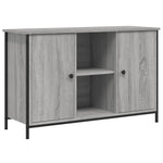 Szürke sonoma színű szerelt fa TV-szekrény 100 x 35 x 65 cm 2