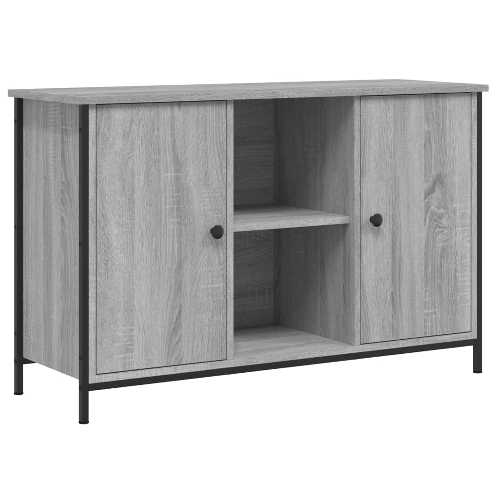 Szürke sonoma színű szerelt fa TV-szekrény 100 x 35 x 65 cm 2