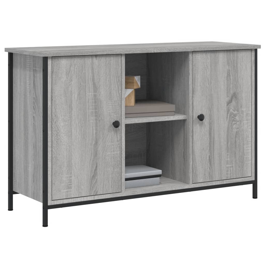Szürke sonoma színű szerelt fa TV-szekrény 100 x 35 x 65 cm 3