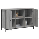 Szürke sonoma színű szerelt fa TV-szekrény 100 x 35 x 65 cm 4