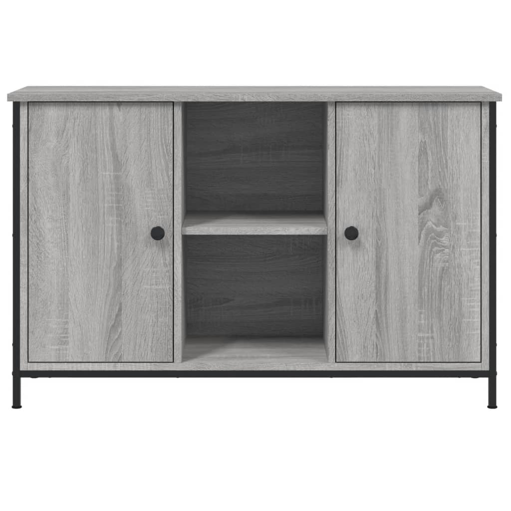 Szürke sonoma színű szerelt fa TV-szekrény 100 x 35 x 65 cm 5
