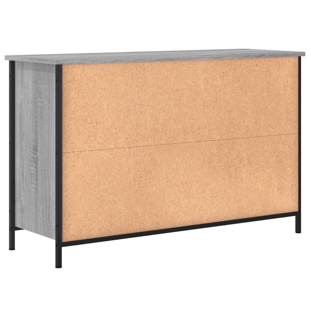 Szürke sonoma színű szerelt fa TV-szekrény 100 x 35 x 65 cm 8