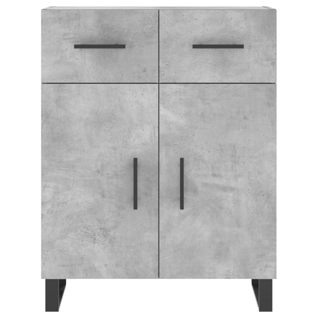 Betonszürke szerelt fa tálalószekrény 69,5 x 34 x 90 cm 6