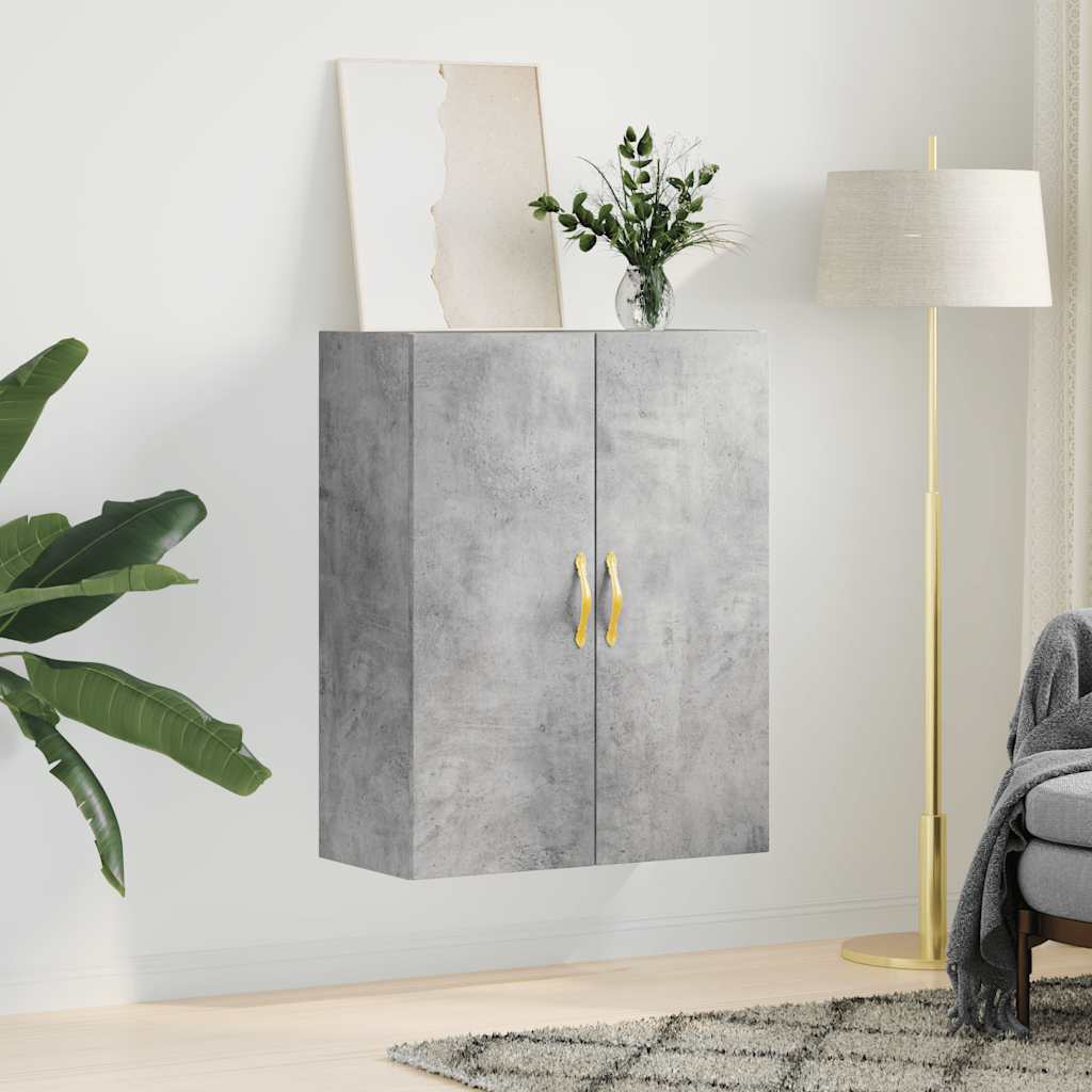 Betonszürke fali szekrény 69,5x34x90 cm 3
