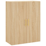 Sonoma színű fali szekrény 69,5x34x90 cm 2