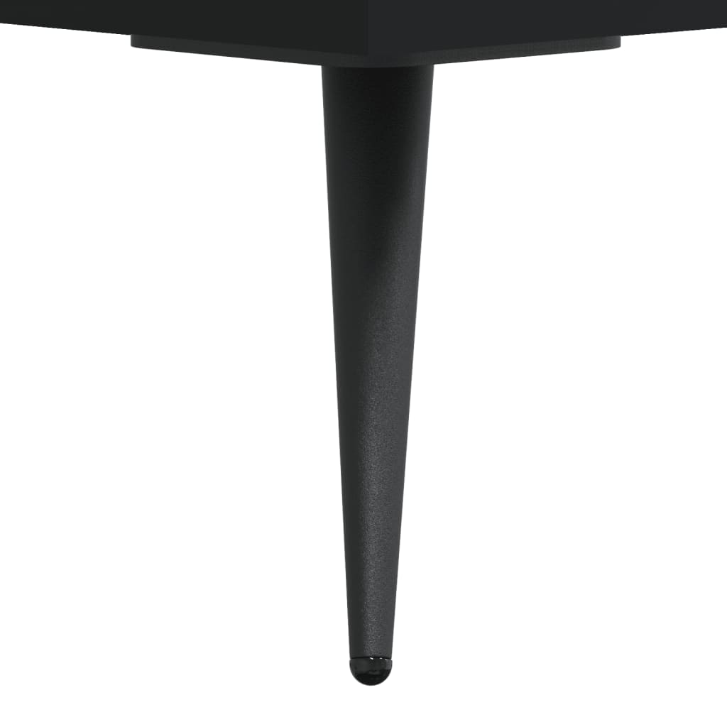 Fekete szerelt fa TV-szekrény 102 x 36 x 50 cm 10