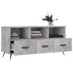 Betonszürke szerelt fa TV-szekrény 102 x 36 x 50 cm 4