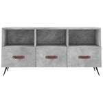 Betonszürke szerelt fa TV-szekrény 102 x 36 x 50 cm 5