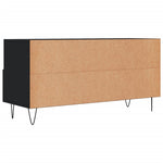 Fekete szerelt fa TV-szekrény 102 x 36 x 50 cm 8