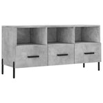 Betonszürke szerelt fa TV-szekrény 102 x 36 x 50 cm 2