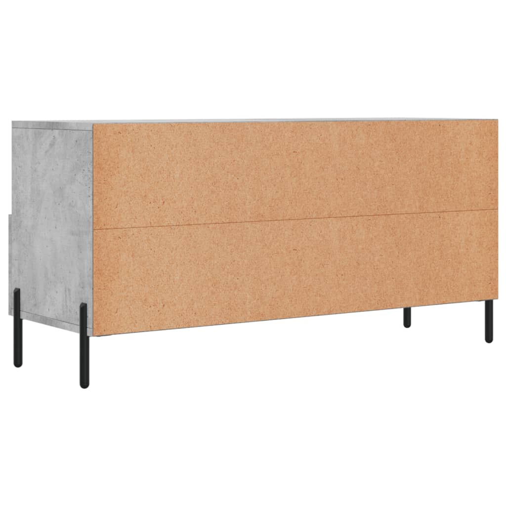 Betonszürke szerelt fa TV-szekrény 102 x 36 x 50 cm 8