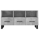 Betonszürke szerelt fa TV-szekrény 102 x 36 x 50 cm 5