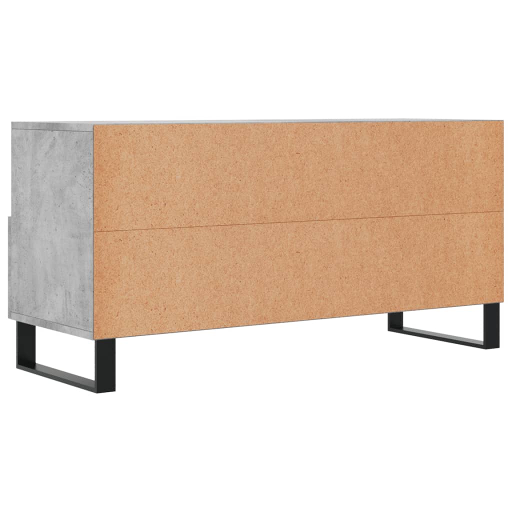 Betonszürke szerelt fa TV-szekrény 102 x 36 x 50 cm 8