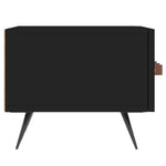 Fekete szerelt fa TV-szekrény 150 x 36 x 50 cm 7