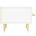 Fehér szerelt fa TV-szekrény 150 x 35 x 55 cm 7
