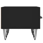 Fekete szerelt fa TV-szekrény 150 x 36 x 50 cm 7