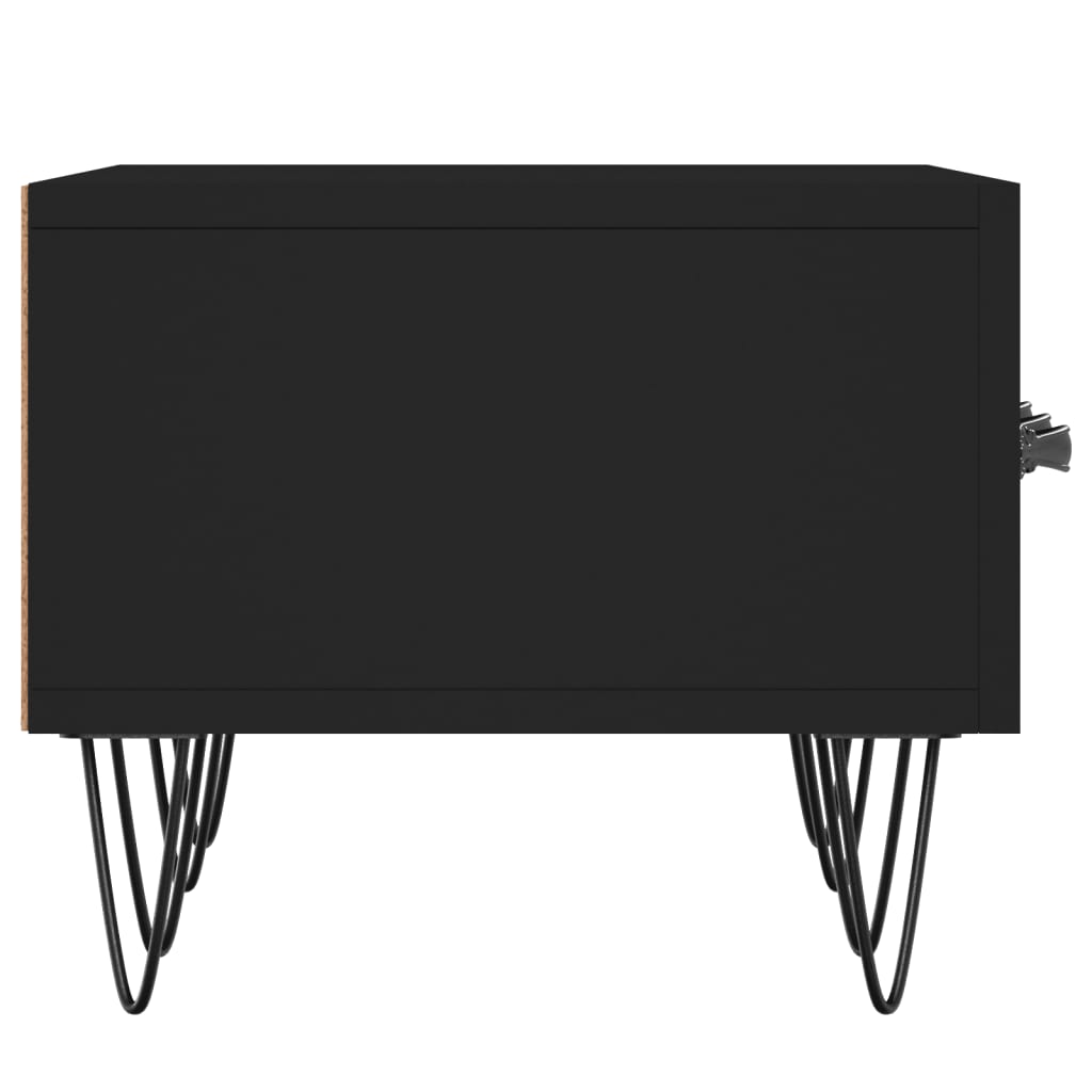 Fekete szerelt fa TV-szekrény 150 x 36 x 50 cm 7